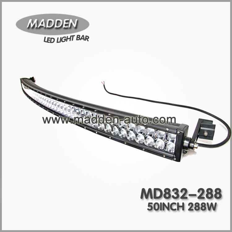 50 Inch 288W Double Row Curved LED Light Bar